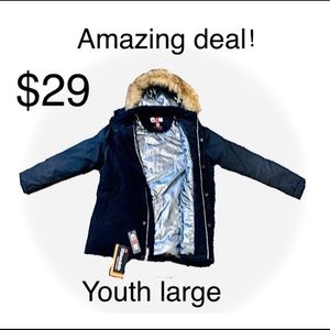 Winter thinsulate youth larger jacket